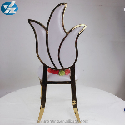 फूल डिजाइन हाई बैक वेडिंग चेयर रॉयल फर्नीचर चेयर 49X56X107cm