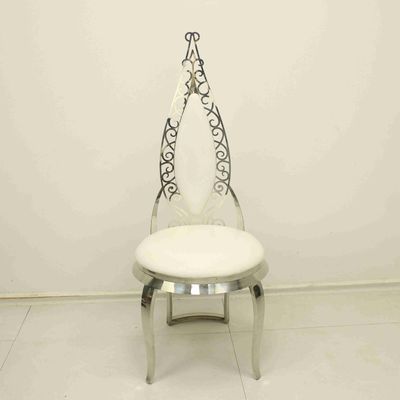 अच्छी कीमत इवेंट एंटी ऑक्सीडेशन एसएस लेग के लिए लेदर टॉप एलिगेंट डाइनिंग चेयर ऑनलाइन