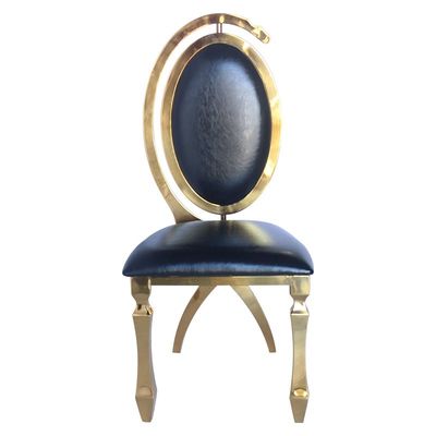 अच्छा दाम एसएस 201 फ्रेम इवेंट डाइनिंग चेयर भोज के लिए दृष्टि से प्रभावशाली ऑनलाइन