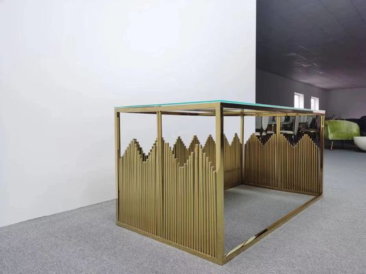 अच्छी कीमत नए मॉडल आयताकार स्टेनलेस स्टील पार्टी इवेंट स्वर्ण शादी की मेज ऑनलाइन