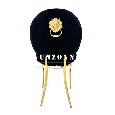 अच्छी कीमत थोक दुबई बाजार सोना स्टेनलेस स्टील भोज कुर्सी रॉयल शेर हैंडहोल्ड होटल लक्जरी भोजन कुर्सी ऑनलाइन