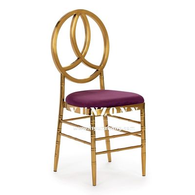 अच्छी कीमत स्वर्ण धातु स्टेनलेस स्टील होटल भोज फीनिक्स कुर्सी स्टैकिंग इवेंट पार्टी कुर्सी शादी की कुर्सी ऑनलाइन