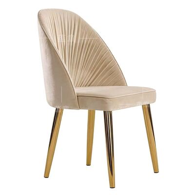 अच्छा दाम इवेंट रेंटल मखमली कुशन बैंक्वेट हॉल फर्नीचर इस्तेमाल किया गया बैंक्वेट कुर्सियाँ गोल्ड स्टेनलेस स्टील आधुनिक ऑनलाइन