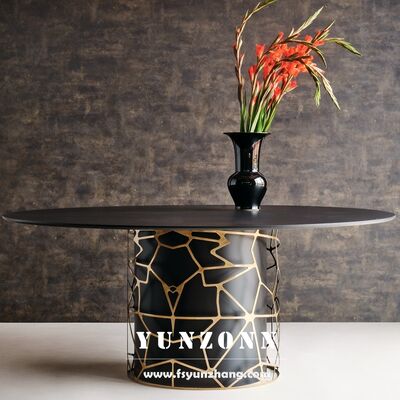 अच्छा दाम शादी के लिए थोक लक्जरी लिविंग रूम फर्नीचर इंटीरियर नाइट क्लब एक्सटीरियर तुर्की डिजाइन ब्लैक स्टेनलेस स्टील टेबल ऑनलाइन