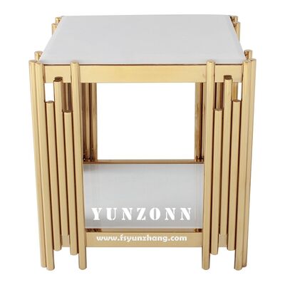 अच्छा दाम समकालीन आधुनिक नॉर्डिक स्क्वायर कॉफी टेबल सरल लिविंग रूम एंड साइड डाइनिंग रूम फर्नीचर स्टील फ्रेम धातु सामग्री के साथ ऑनलाइन