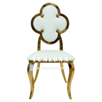 अच्छा दाम आधुनिक सोना भोजन कुर्सी उच्च गुणवत्ता वाले चमड़े और कपड़े भोजन कक्ष या होटल के लिए बाहरी कमरे में उपयोग के लिए बैंकेट कुर्सी ऑनलाइन