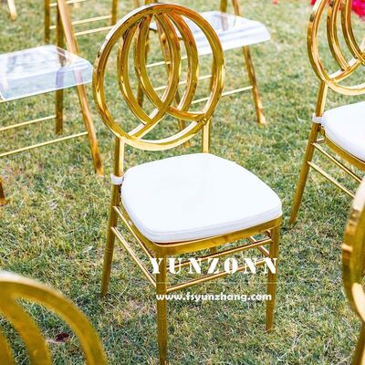 अच्छा दाम चीन फैक्टरी आपूर्ति स्टेनलेस स्टील फीनिक्स कुर्सी सोने और सफेद में शादी के लिए भोज होटल आउटडोर भोजन अपार्टमेंट ऑनलाइन
