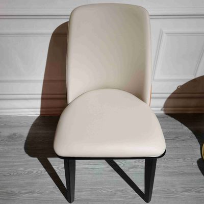 अच्छा दाम होम सॉलिड वुड हाई एंड मॉडर्न डाइनिंग चेयर लेदर बैकरेस्ट गद्देदार डाइनिंग रूम कुर्सियाँ ऑनलाइन