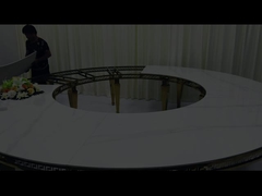 शादी स्टेनलेस स्टील सोने रॉक प्लेट रिंग टेबल 20 या अधिक लोगों के लिए जगह के लिए